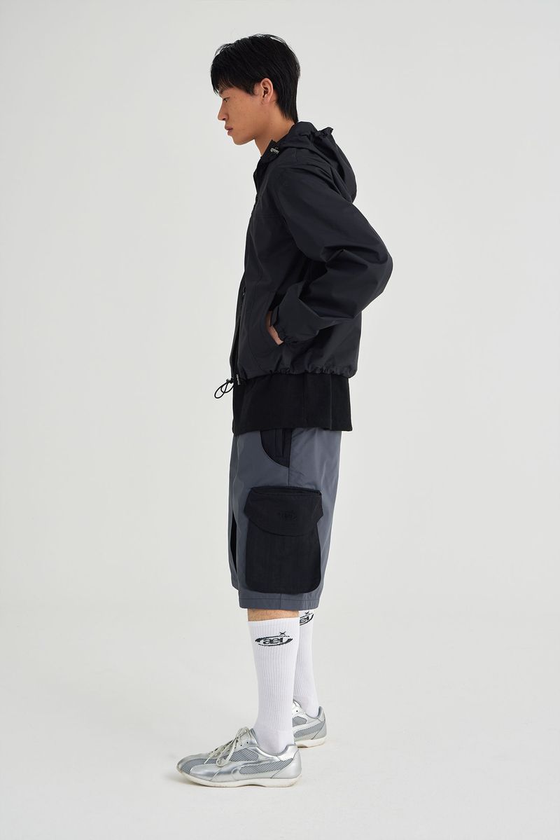SYMBOL EMBROIDERY WINDBREAKER [BLACK]