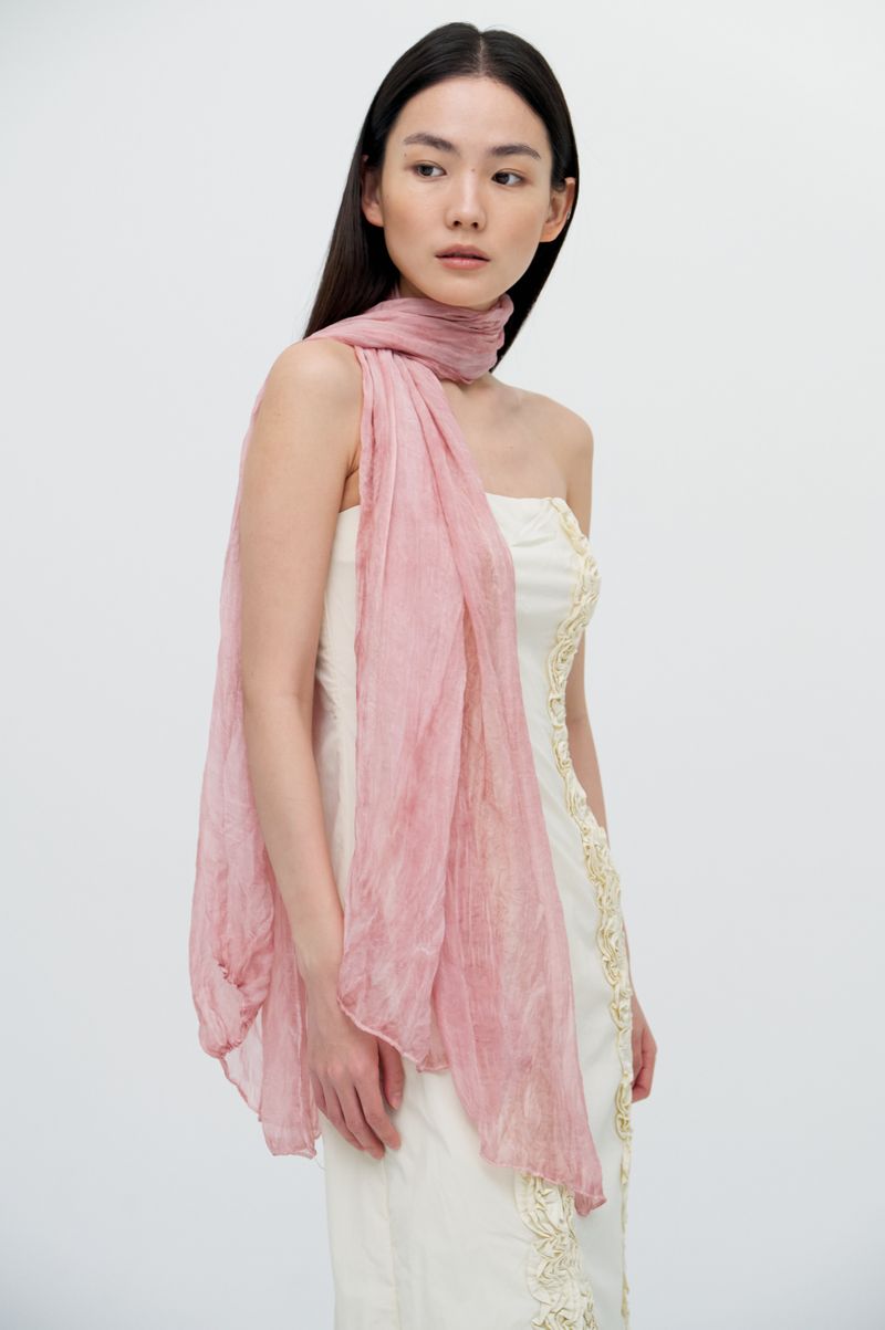 Pleats loom light scarf_5colors