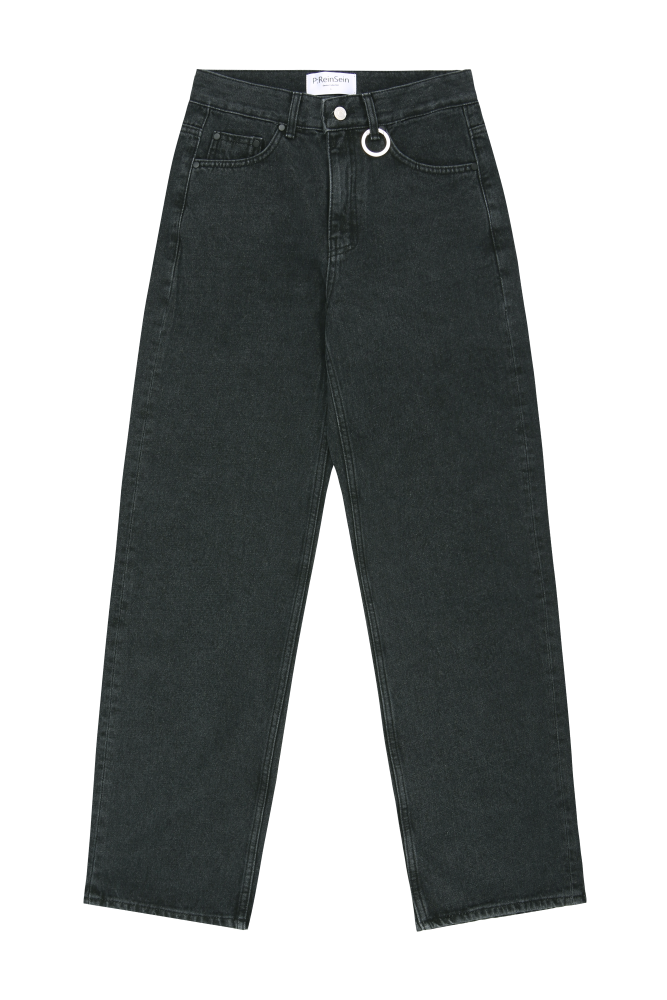 P:ReinSein（レインセイン）の「Black wide denim pants（Pants）」