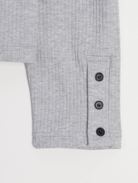 Levan Cuffs Henley Neck Long Sleeve