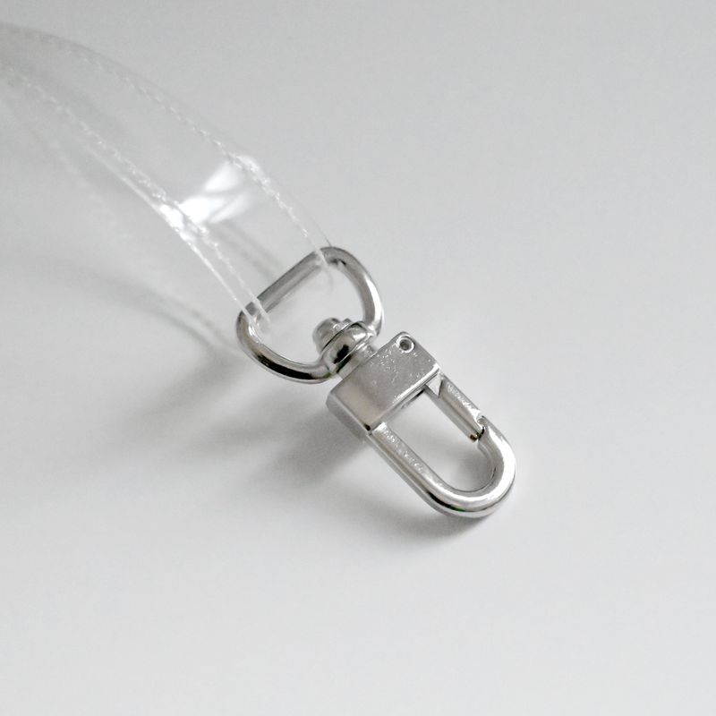 Clear pvc strap pouch_gliter