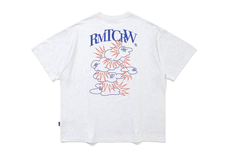 THUNDER CLOUD TEE SHIRT_LIGHT GREY