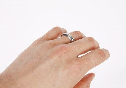 No.8795 cylinder silver RING