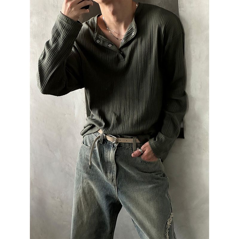 LAURANT（ロラン）の「[F/W] Golgi button henry neck long sleeves (4color)（Tops）」