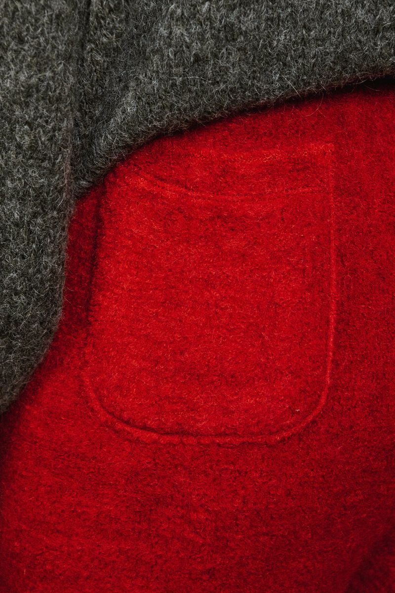 Foggy Jogger wool pants [Red]