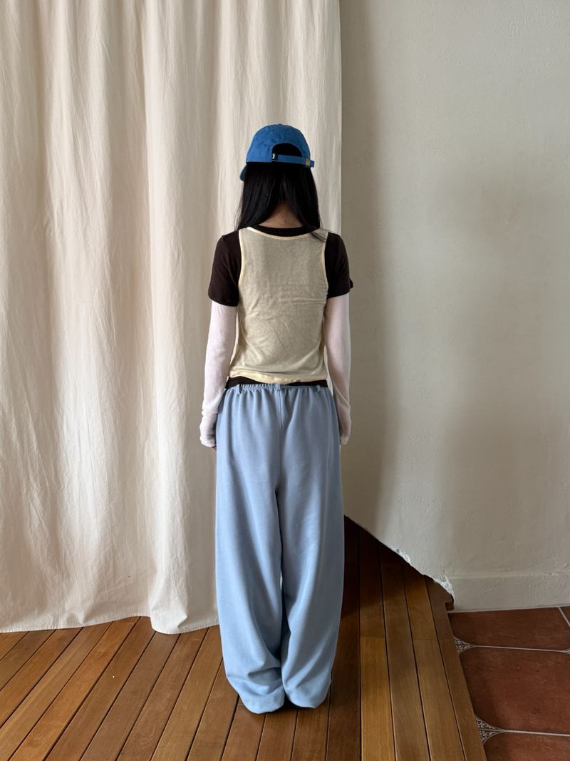 belted sweat pants
