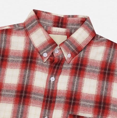 Motsu Loose Fit Checkered Shirt