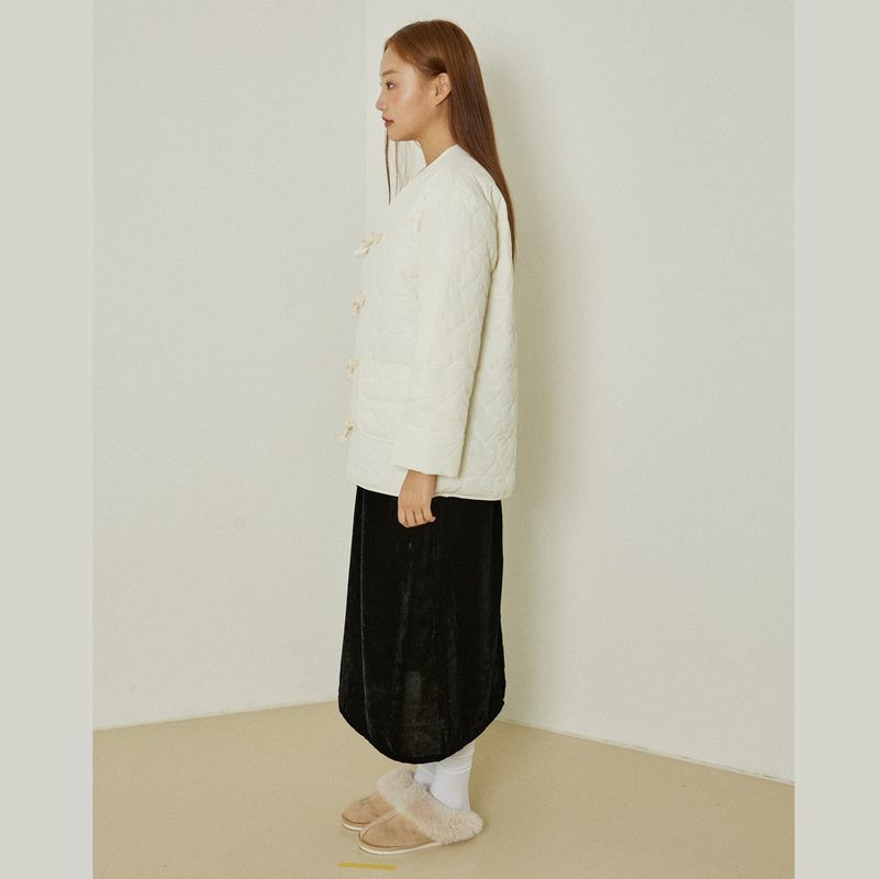 Cloud quilting jacket (ivory)