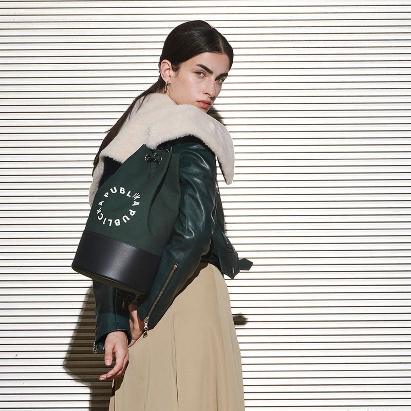  [UNISEX] LOGAN RIDER JACKET, DEEP GREEN