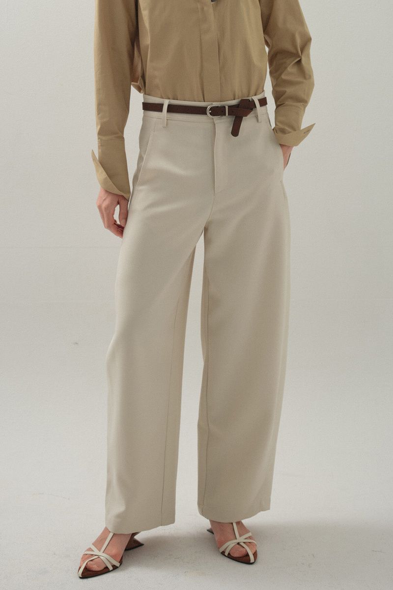 Barrel Line Pants_Ivory