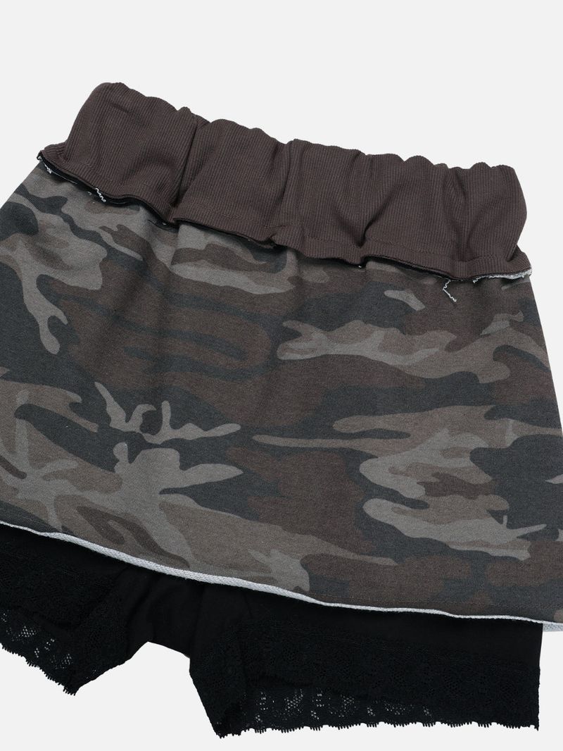 CAMO SKIRT-PANTS