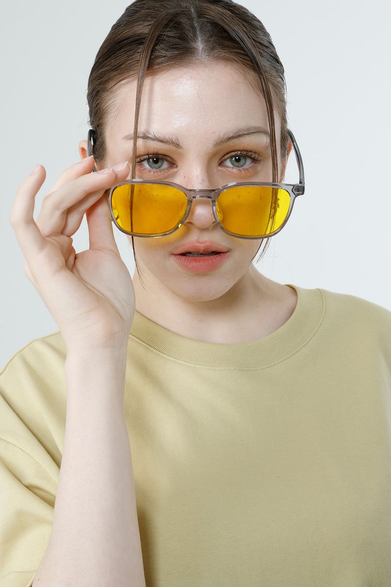 MULTI PRINTING T-SHIRT LIZE_MUSTARD