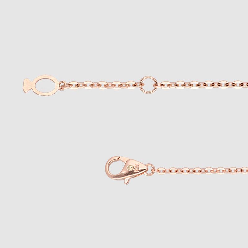 Authentique Necklace 14K (Diamond setting)
