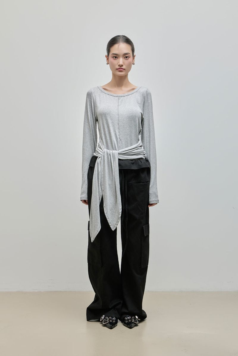 Fold Cargo Pants_Black