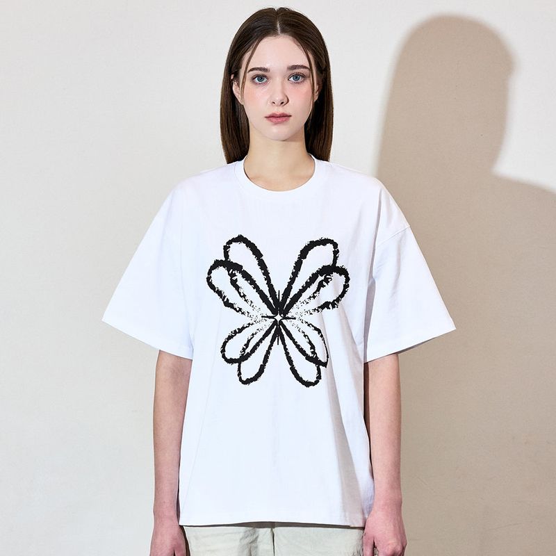 VETEZE(ベテゼ)の「AUBEA STAR - RIBBON SPRAY HALF T (3color) (Tops)」