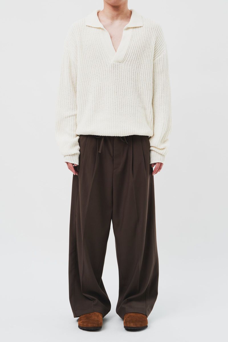 Oriental Rope Wide Trousers (2color)