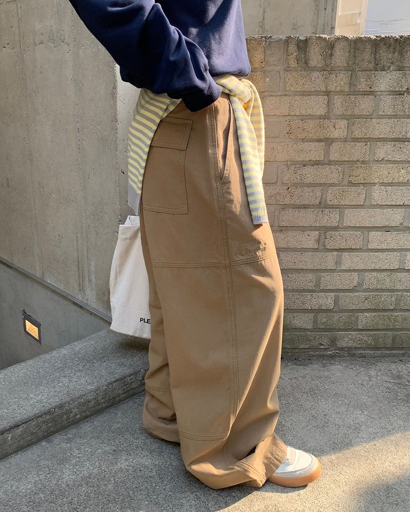 [ORIGINAL] Grape cut cotton pants