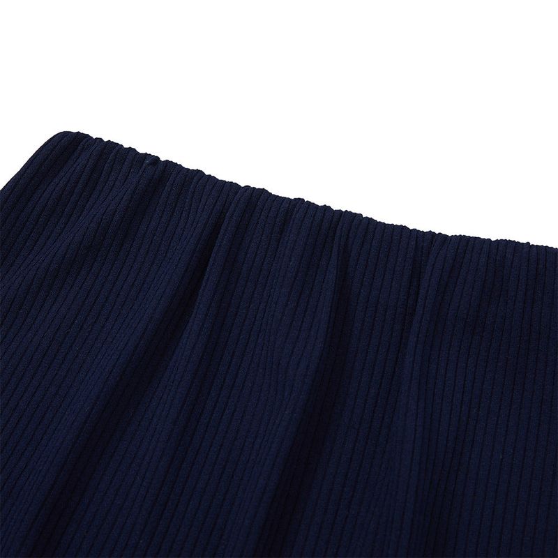 サイドオフミディアムスカート / Side-off Midi Skirt [NAVY]