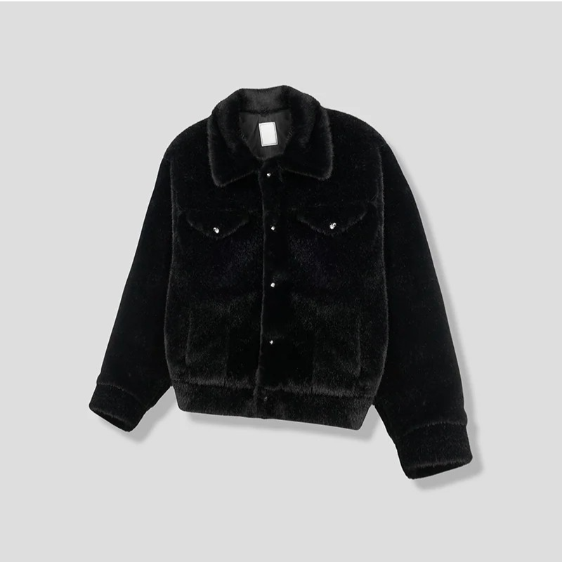 [F/W] Mink fur trucker jacket