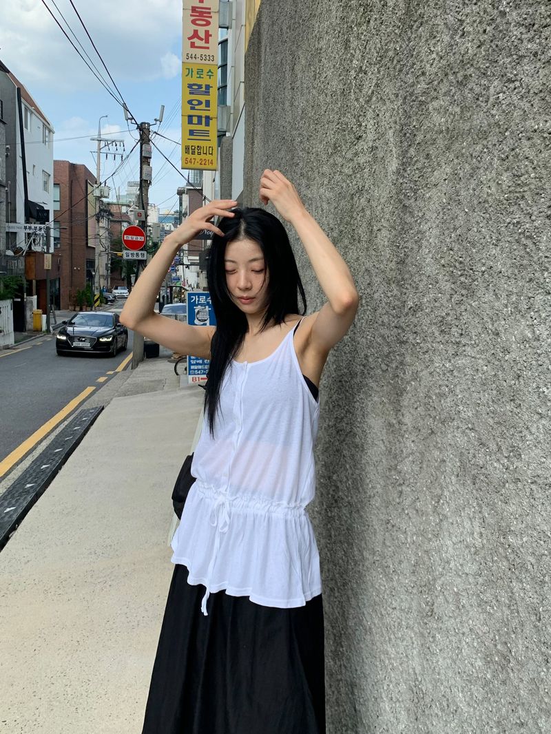  FRILL SLEEVELESS MINI ONEPIECE