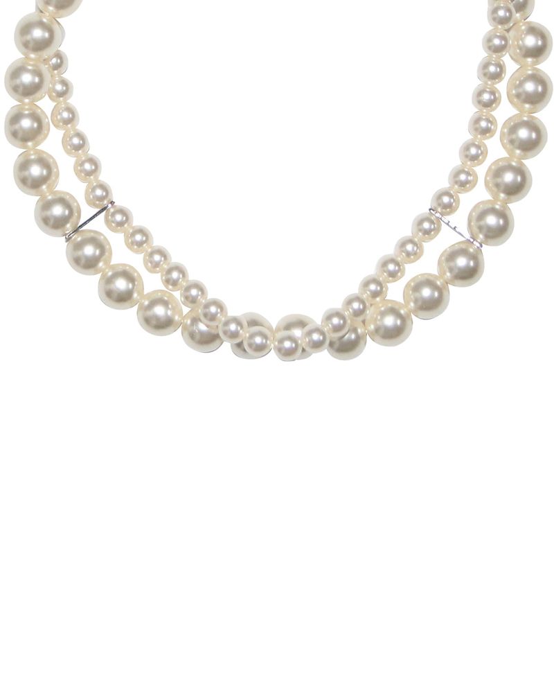 Pearl bar pearl necklace