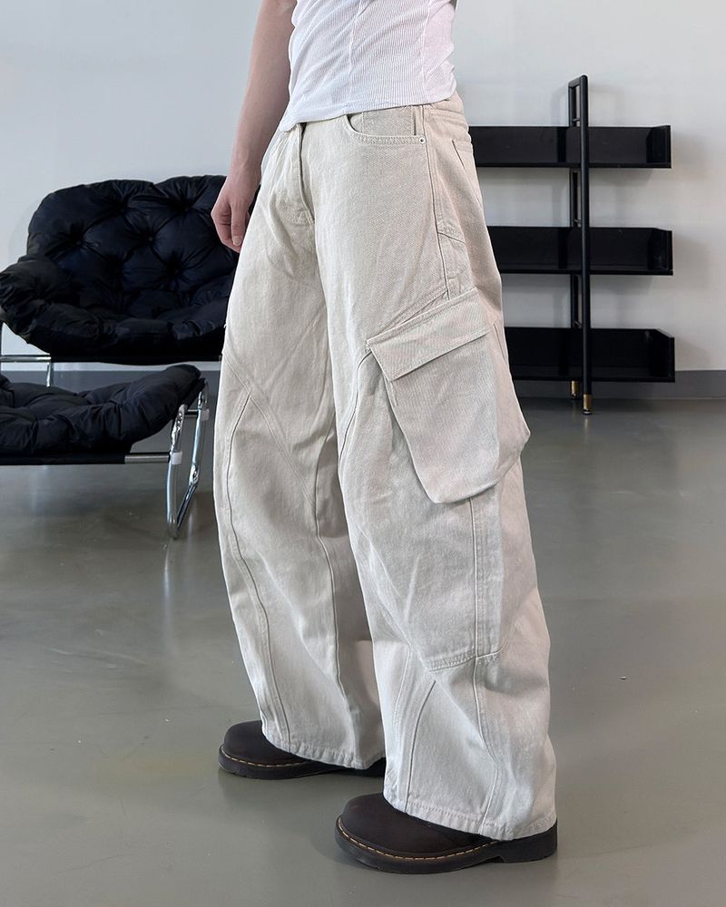 Raun Curved Cargo Wide Pants