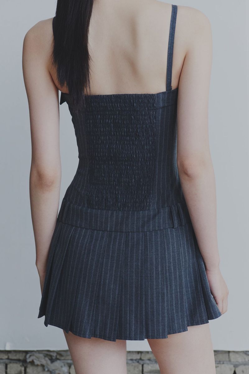 HEART TOP DRESS grey