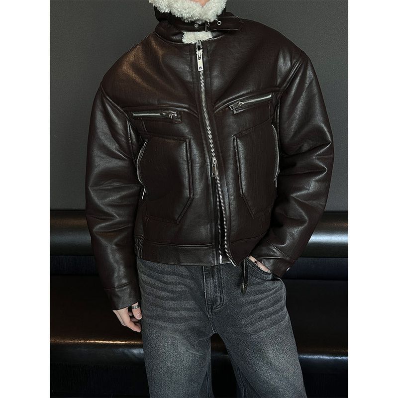  [F/W] Biker leather mustang(2color)