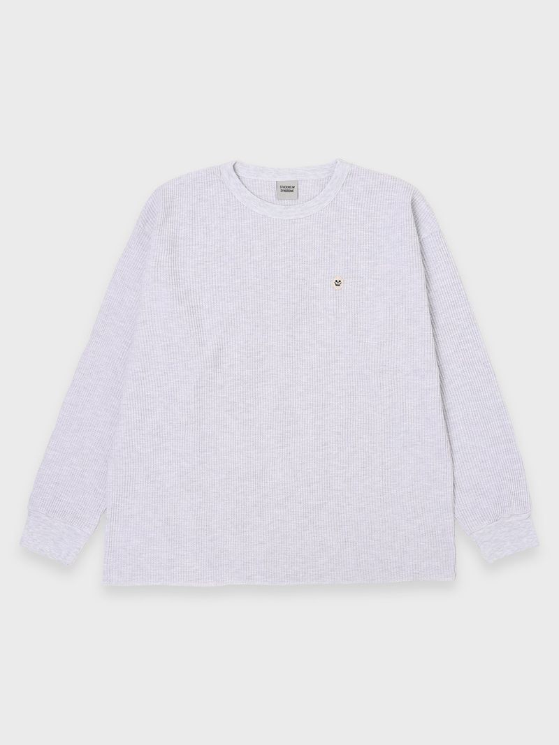 stockholm syndrome（ストックホルムシンドローム）の「スカルワッフル長袖Tシャツ - アイボリー（トップス）」
