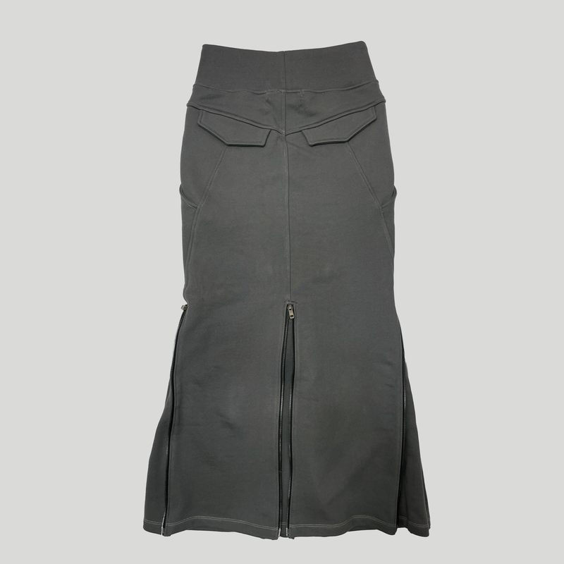ANTIQUE ZIPPER MAXI SKIRT