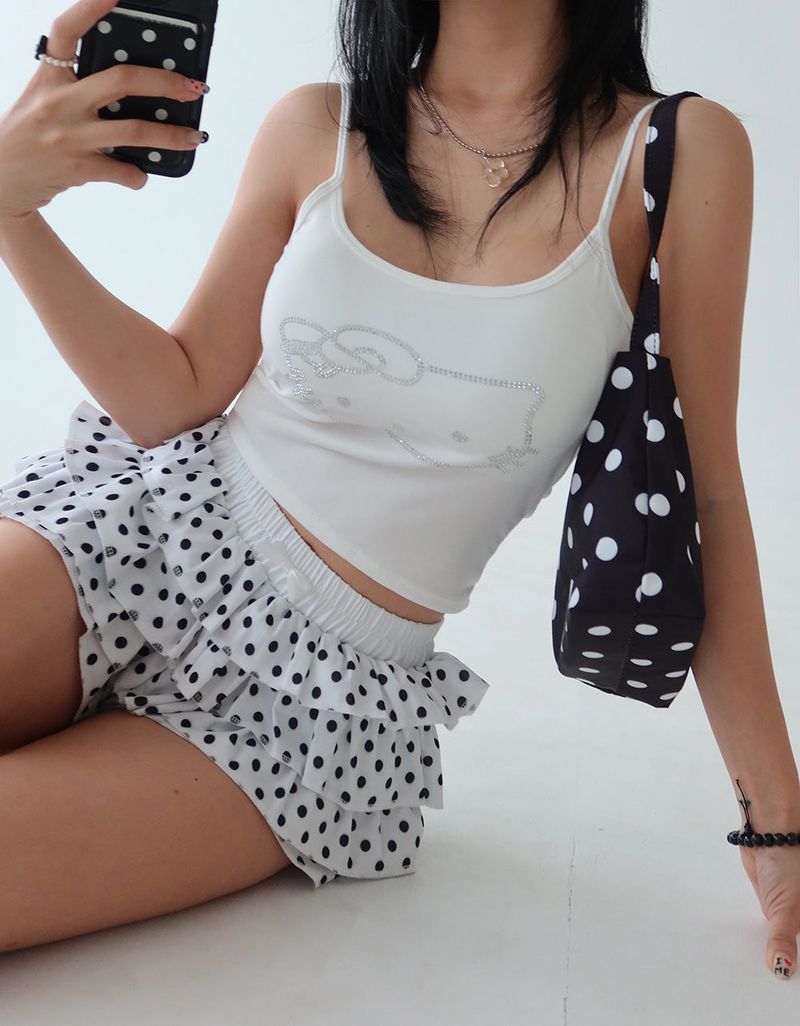 Dot dot cancan frill shorts