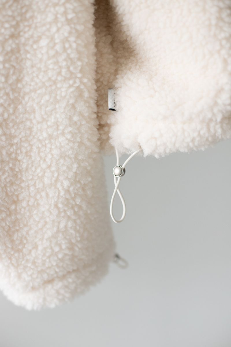 Boucle zip-up (Ivory)