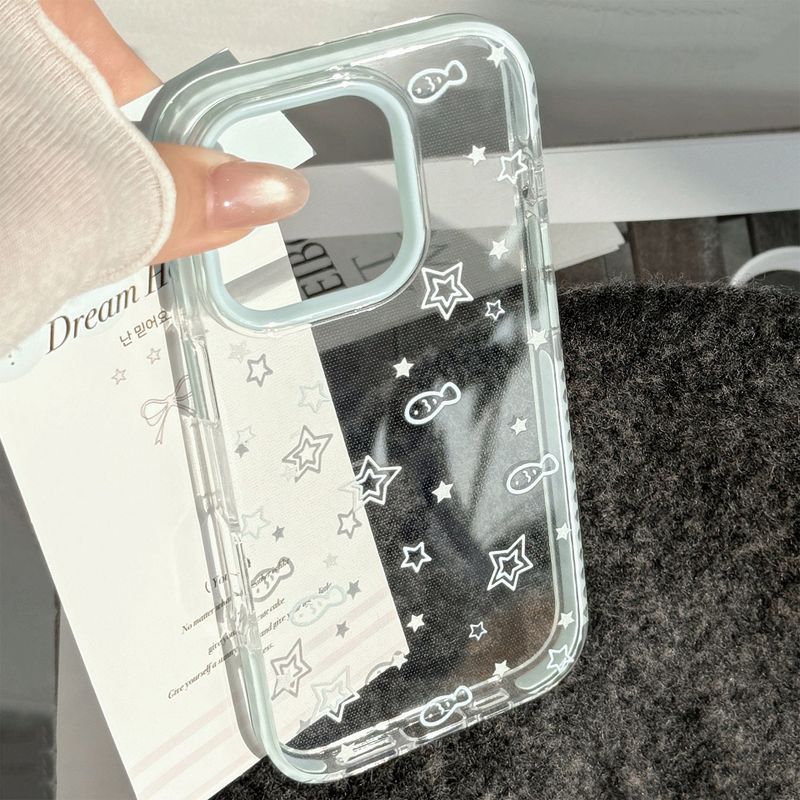 Summer Blue Edge Fresh Mood Minimal iPhone Case