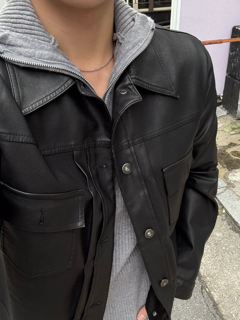 Tail hooded warmer knitwear