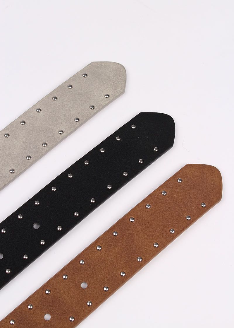 SUEDE STUD BELT