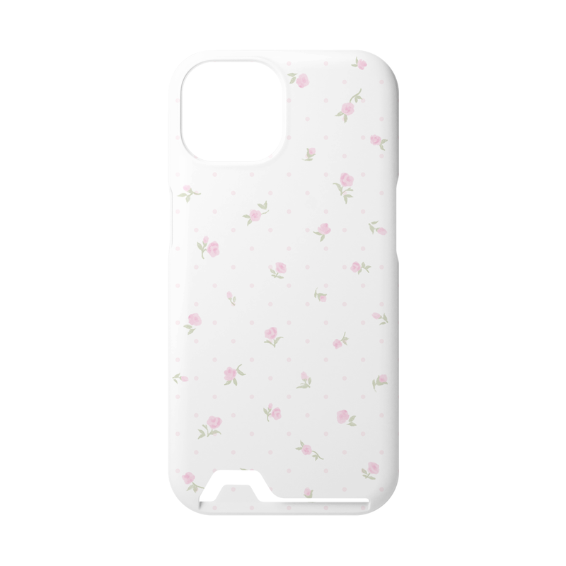 mi ❤︎ littleboutique（ミ❤︎リトルブティック）の「Dot Rose Card Poket Case（Smartphone Accessories）」