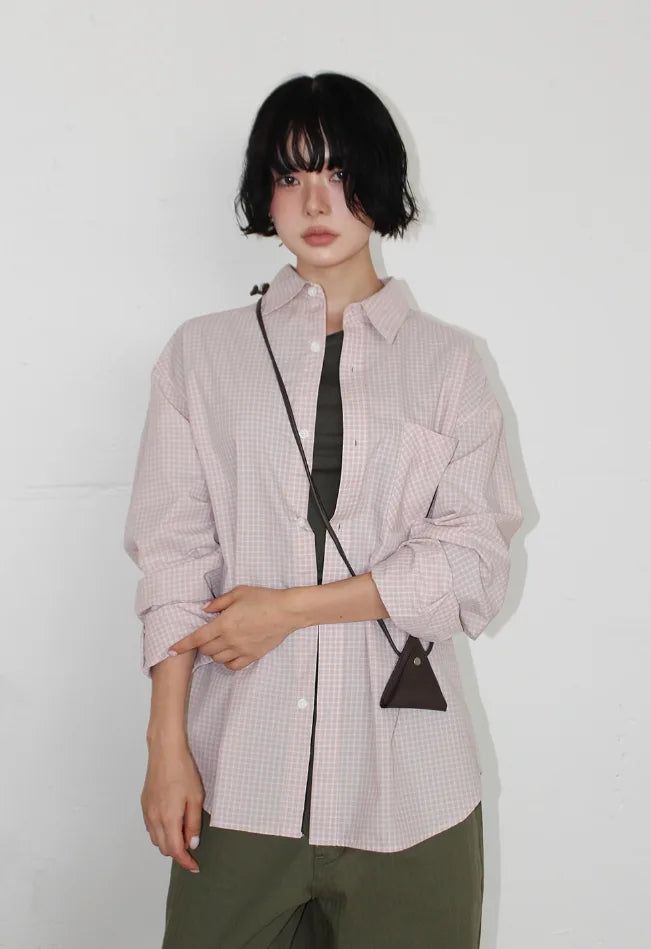 AAKE（アケ）の「BLUR CHECK OVER SHIRT（Tops）」