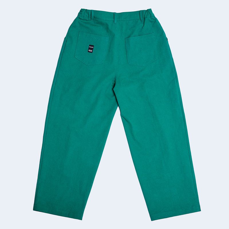 DAMP WIDE FIT ONE TUCK PANTS_GREEN