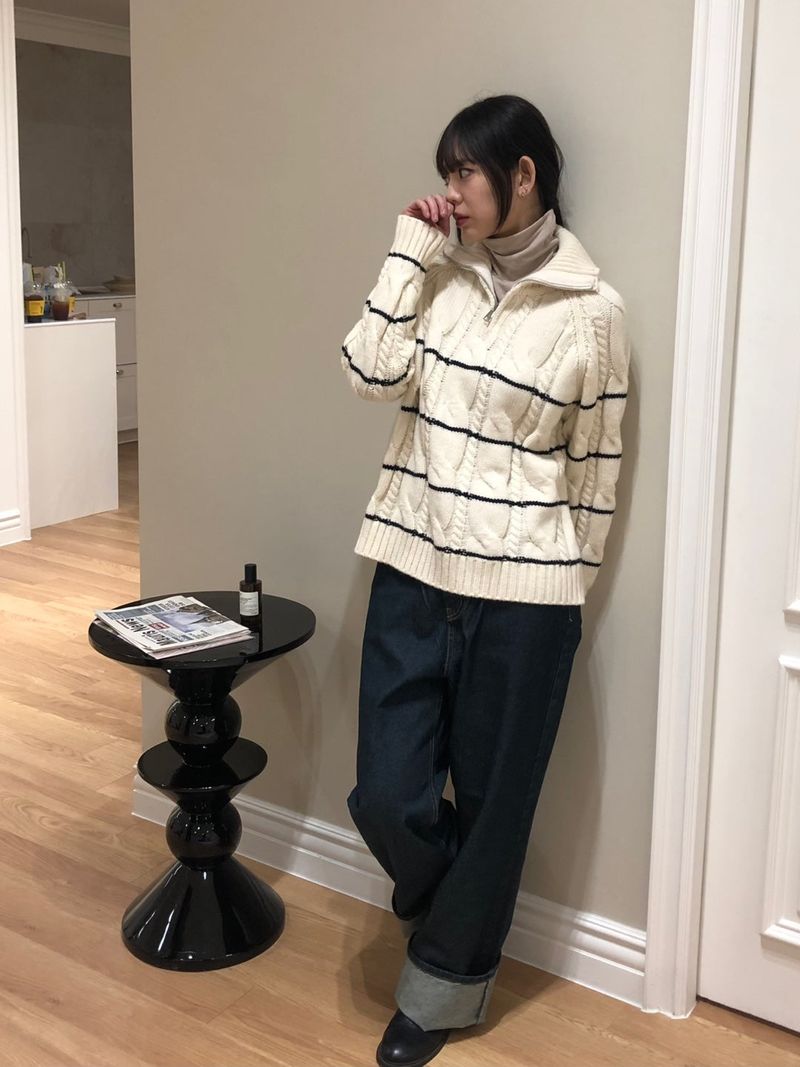 Serac zip-up knit