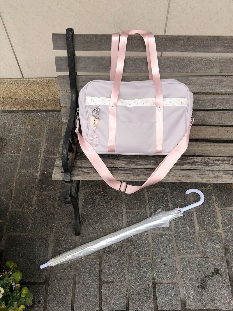 Classic schoolbag_pale grey