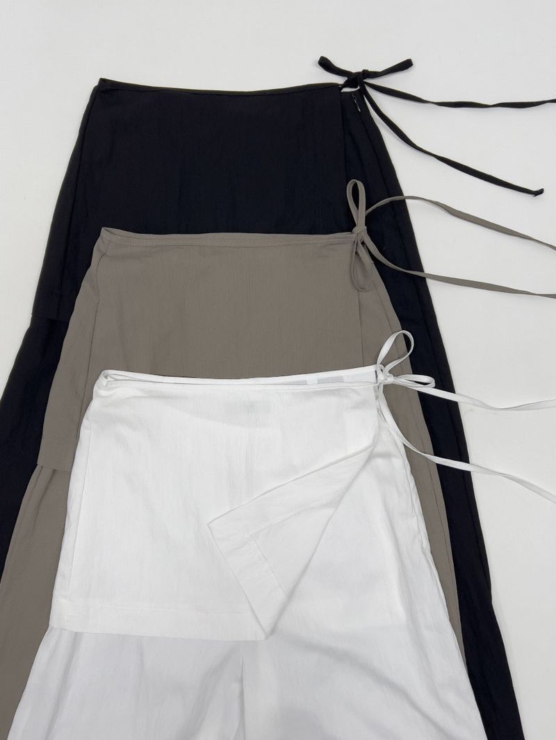 Euro Wrap Nylon Wide Pants