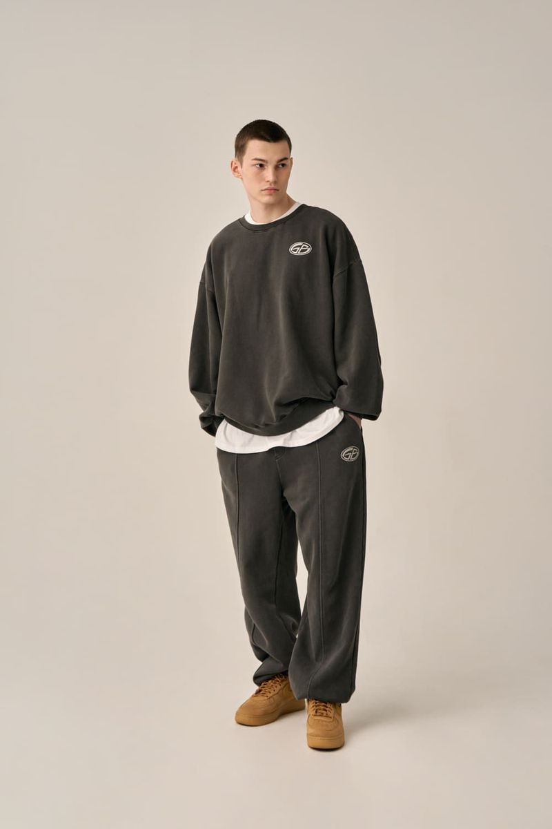 PIGMENT PRINTED SWEATSHIRT - CHARCOAL