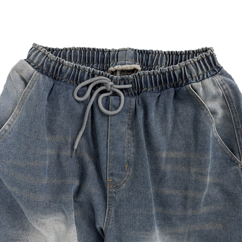 retro denim cargo pants