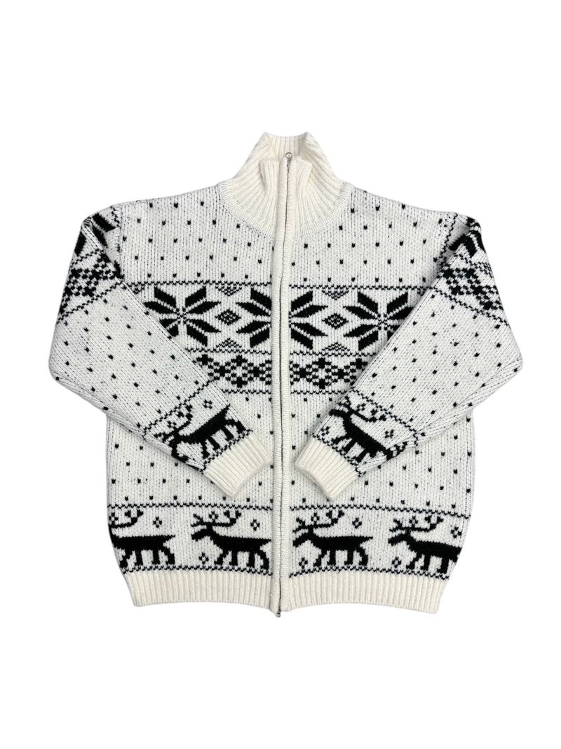 Nordic Two-Way Knit Zip-Up (3 Colors)