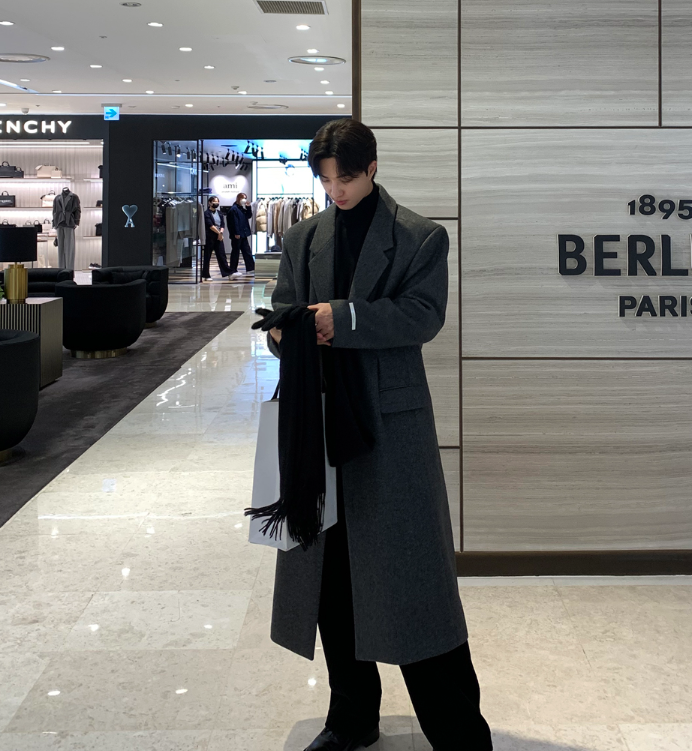 Divine Dart Maxi Overfit Wool Coat