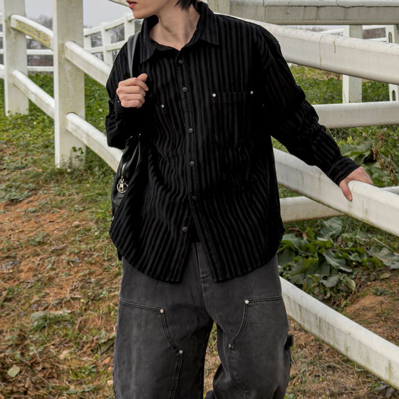 Berl heavy corduroy rivet shirt