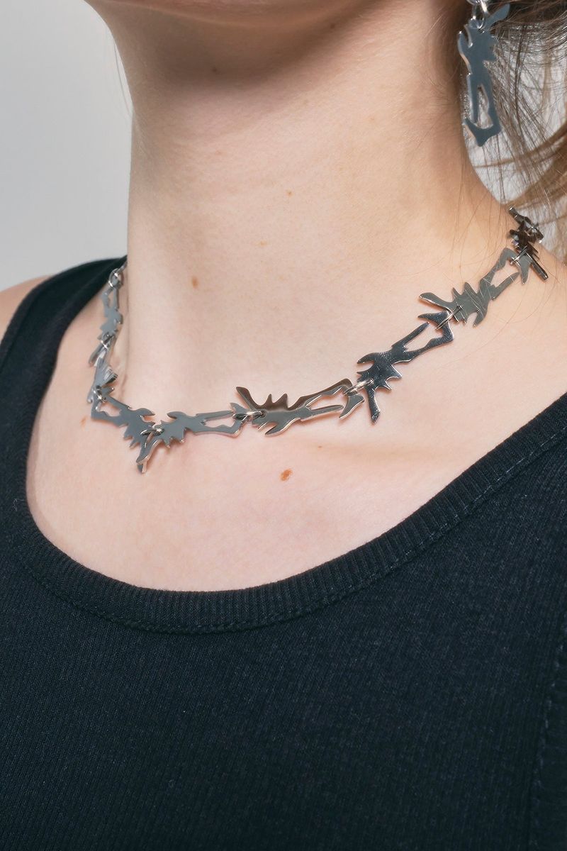 NO.341 [SILVER] GEOMETRY NECKLACE