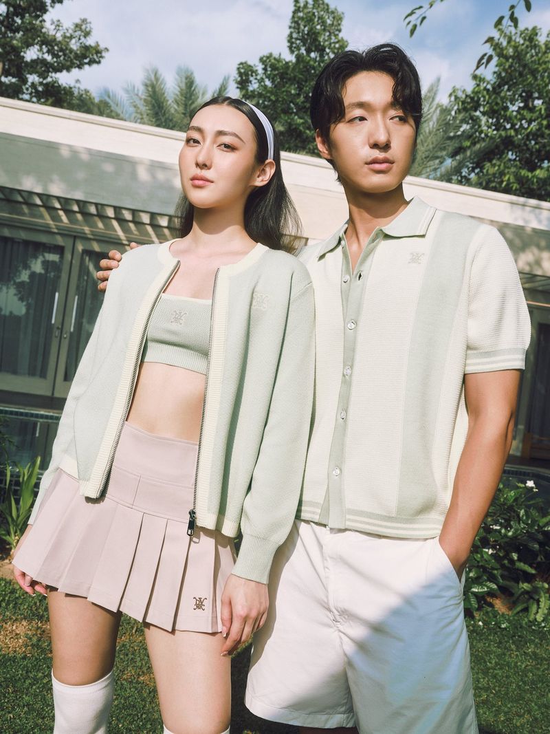 DVRK PRIVÉ STRIPED PATTERN POINTELLE KNITTED SHIRT - DEWKIST