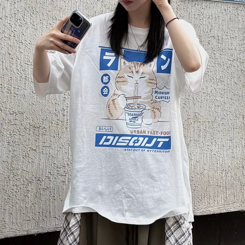 PEARCLAN（ペアクラン）の「noodle cat t-shirt（Tops）」