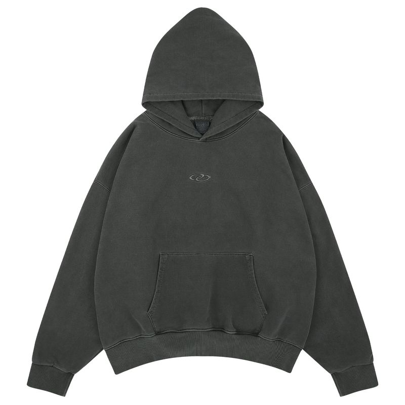 MAVRK（マーベリック）の「VINTAGE PIGMENT WASHING HOODED T-SHIRT DARK GRAY（Tops）」